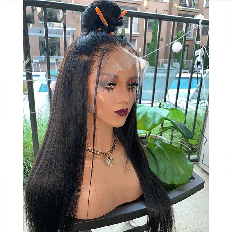13x4 13x6 HD Lace Front Perruques Cheveux Humains Brésilienne Straight Lisse - hjweavebeauty