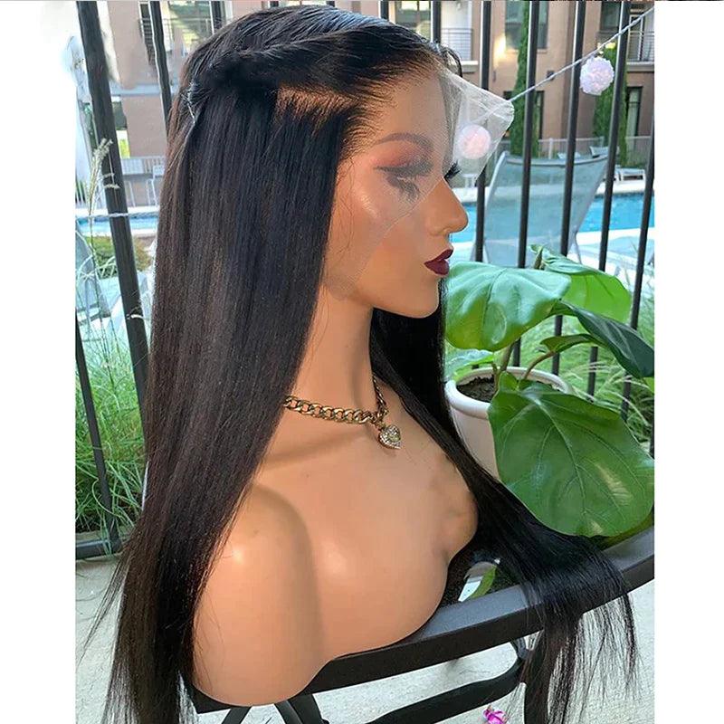 13x4 13x6 HD Lace Front Perruques Cheveux Humains Brésilienne Straight Lisse - hjweavebeauty