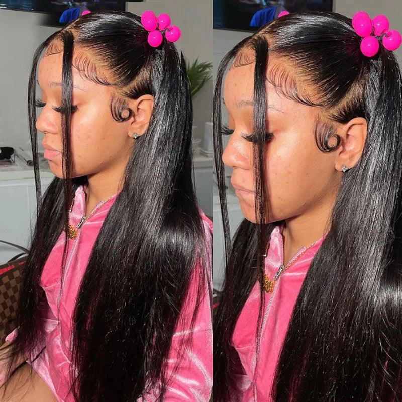 13x4 13x6 HD Lace Front Perruques Cheveux Humains Brésilienne Straight Lisse - hjweavebeauty