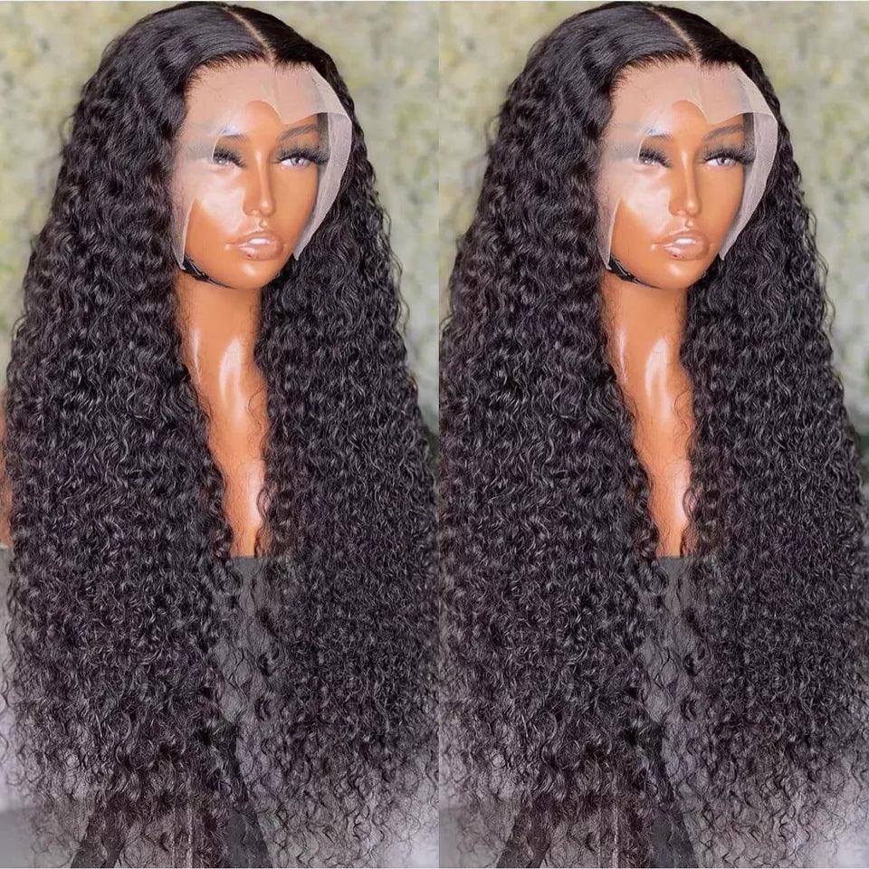 13x6 Lace Front Perruques Cheveux Humains Brésilien Curly Wave - hjweavebeauty