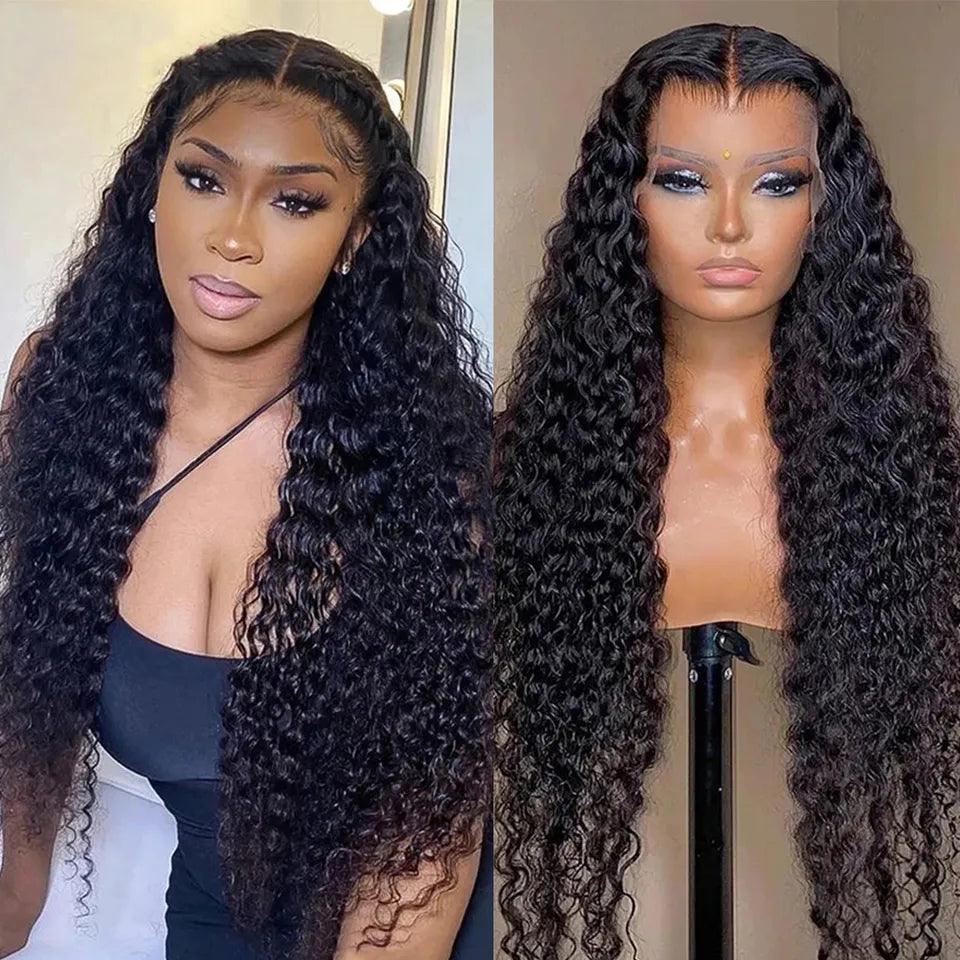 13x6 Lace Front Perruques Cheveux Humains Brésilien Curly Wave - hjweavebeauty