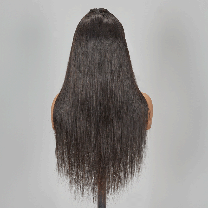 13x4 Dentelle La Mode Perruque Pré Tressée Cheveux Humains Lisse