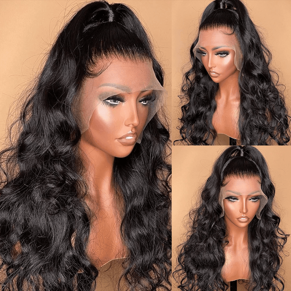 360 Lace Front Perruques Cheveux Humains Brésilienne Body Wave Tissage - hjweavebeauty