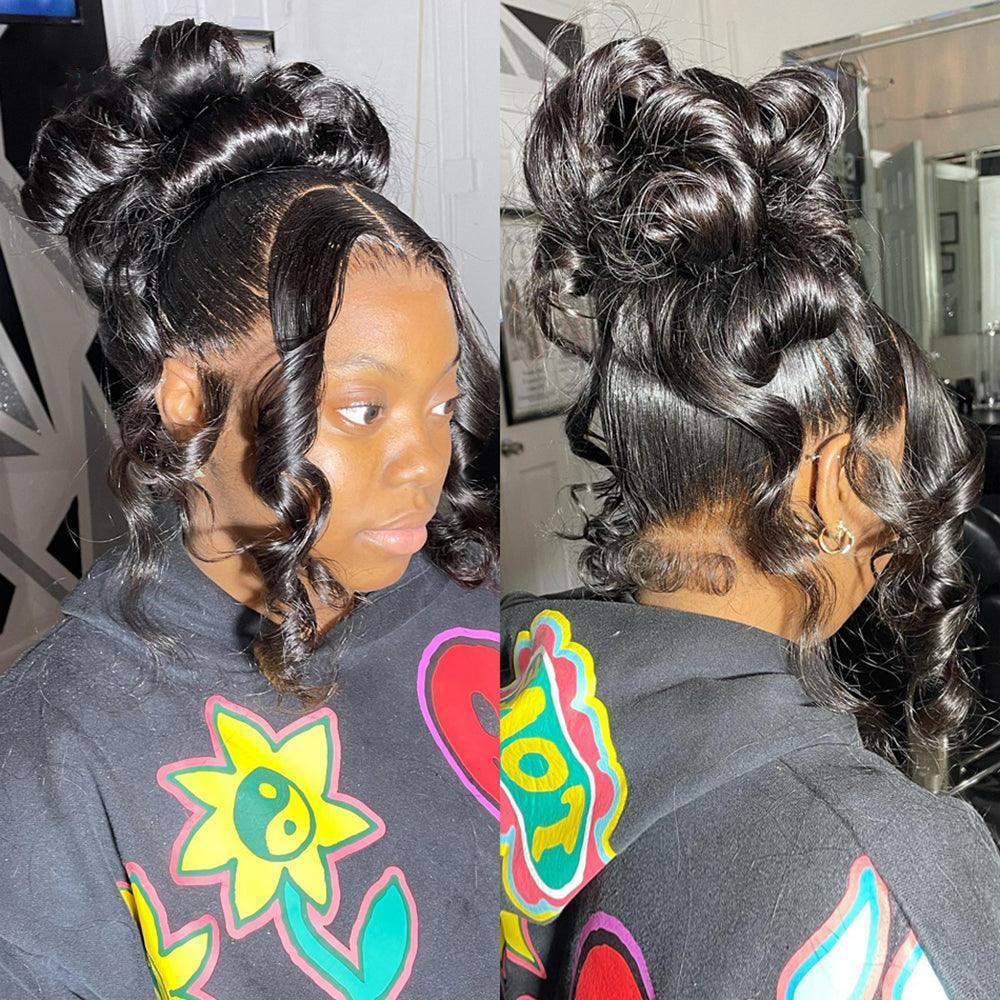 360 Lace Front Perruques Cheveux Humains Brésilienne Body Wave Tissage - hjweavebeauty