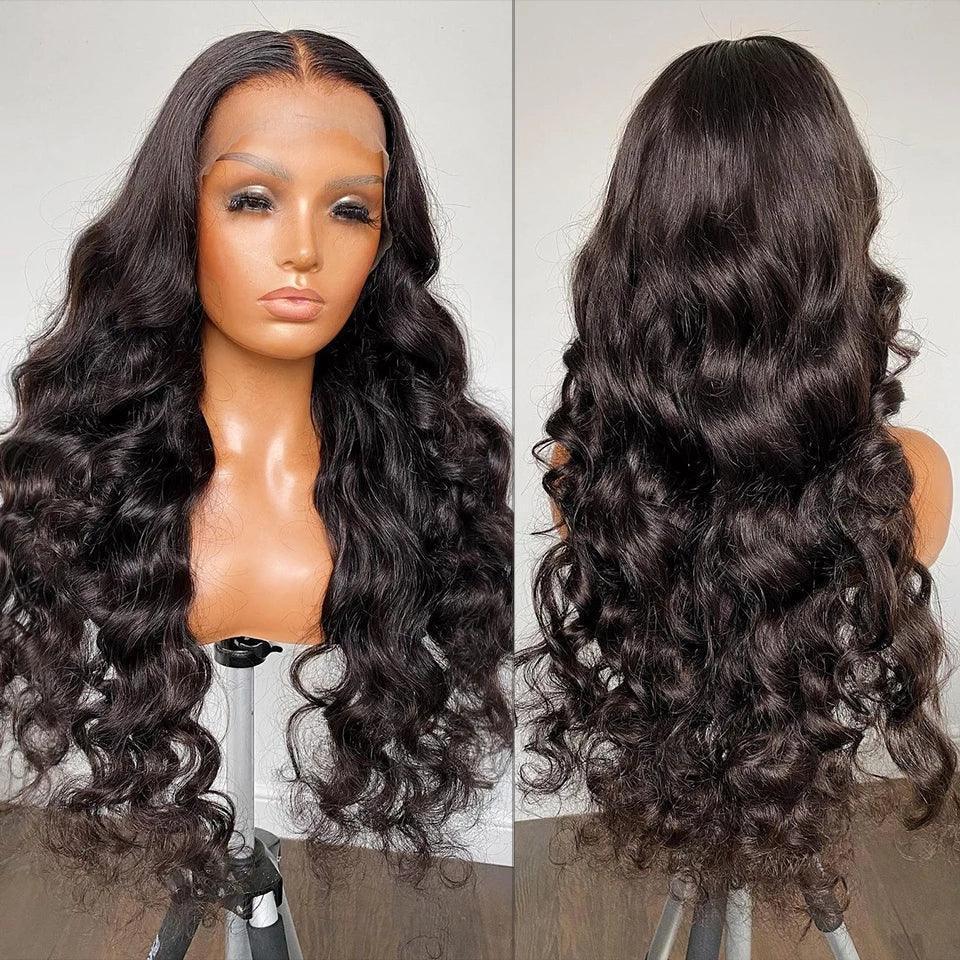 360 Lace Front Perruques Cheveux Humains Brésilienne Natural Wave Tissage - hjweavebeauty