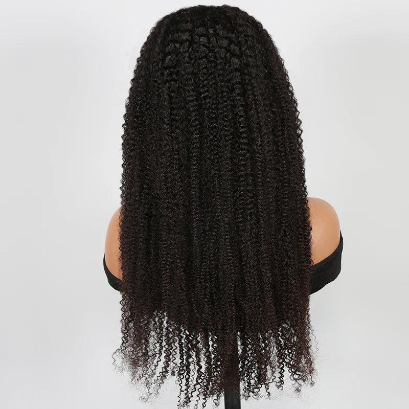 4C edges wig perruque cheveux humains bouclés HD perruque frontale dentelle - hjweavebeauty