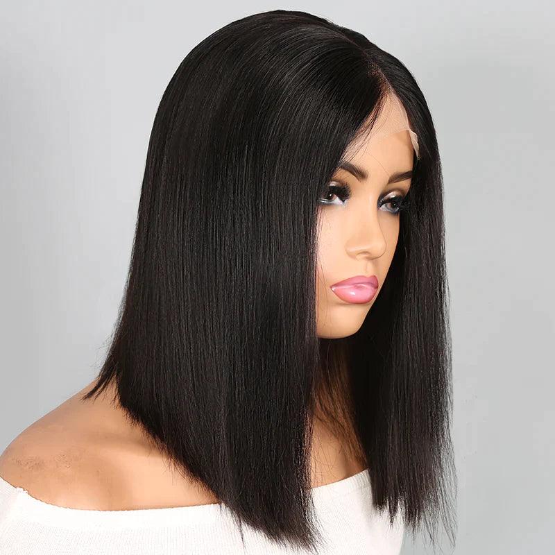 4x4 Coloré Perruque Brésilienne Straight Bob Cheveux Humains - hjweavebeauty