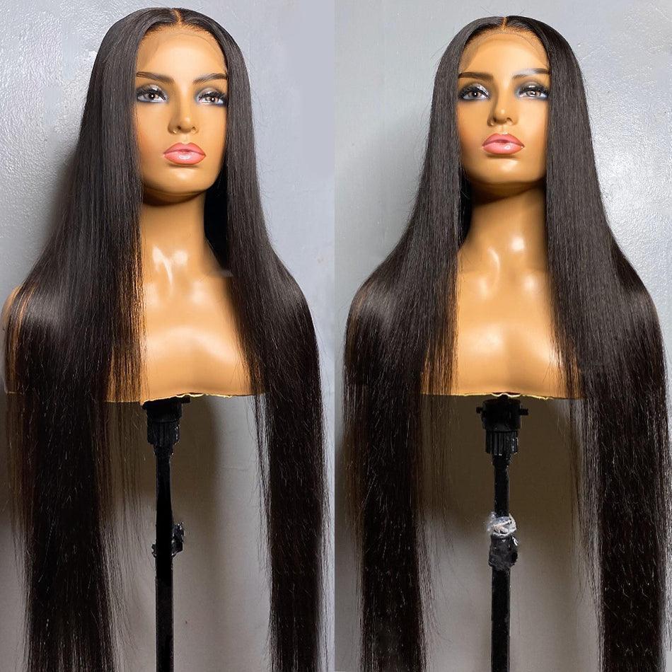 4x4 Perruques Cheveux Humains Lace Closure Brésilien Lisse - hjweavebeauty