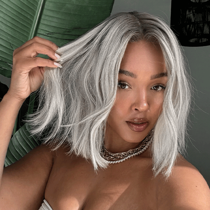 Last 5 Glueless Couleur Blonde Avec Un Brun Clair Subtil 13x4 Bob Perruque Sans Colle