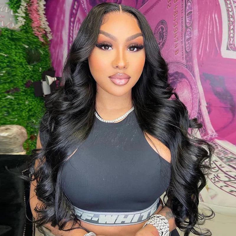 5X5 Glueless Perruque Sans Colle Wear Go Cheveux Humains Brésilien Body Wave Tissage - hjweavebeauty