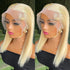 613 Blonde Bob Perruques Cheveux Humains Raides Brésiliens - hjweavebeauty