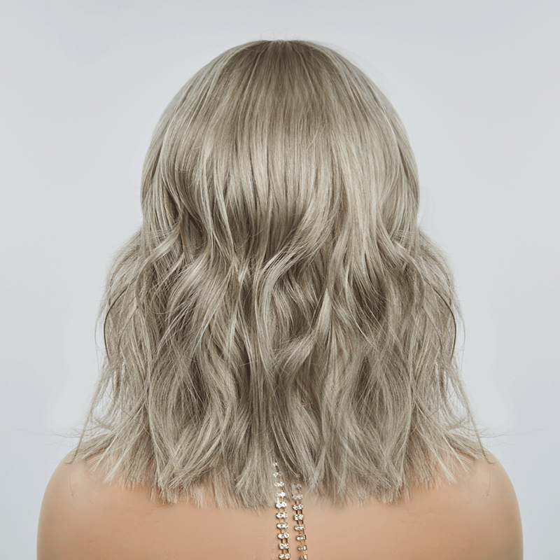 Last 5 Glueless Couleur Blonde Avec Un Brun Clair Subtil 13x4 Bob Perruque Sans Colle