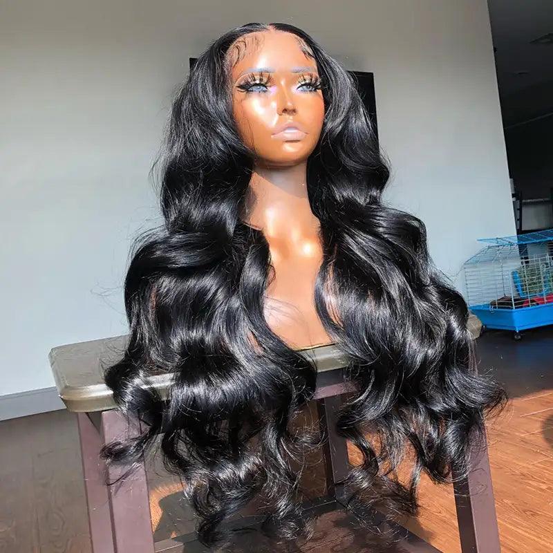 7X5 Glueless Bleached Knots Wear Go Body Wave Perruque Cheveux Humains - hjweavebeauty