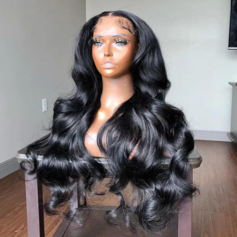 7X5 Glueless Bleached Knots Wear Go Body Wave Perruque Cheveux Humains - hjweavebeauty