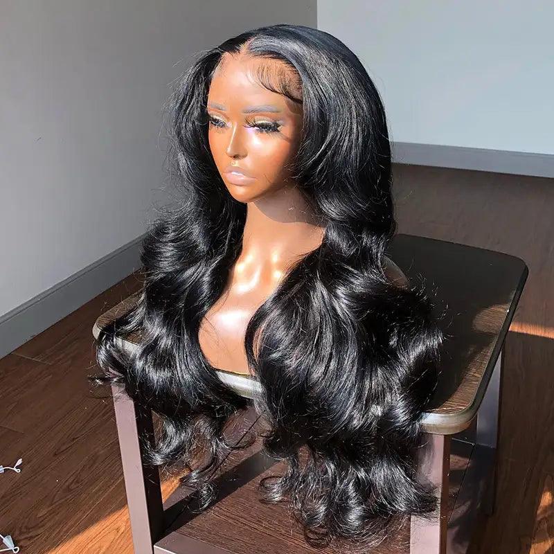 7X5 Glueless Bleached Knots Wear Go Body Wave Perruque Cheveux Humains - hjweavebeauty