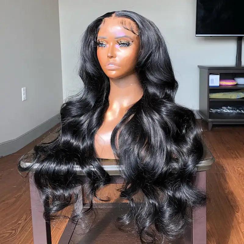7X5 Glueless Bleached Knots Wear Go Body Wave Perruque Cheveux Humains - hjweavebeauty