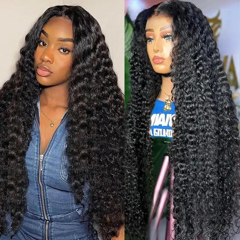 7X5 Glueless Upgraded Bleached Knots Wear Go Bouclé Perruque cheveux humains - hjweavebeauty