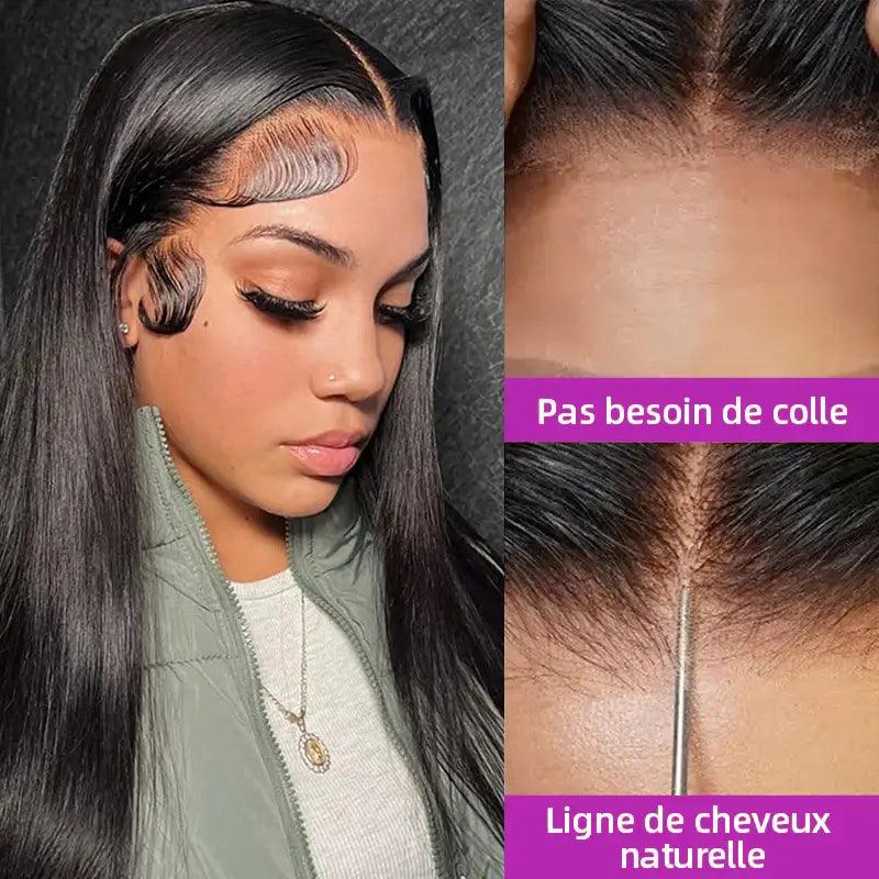 7X5 Glueless Upgraded Bleached Knots Wear Go Lisse Perruque cheveux humains - hjweavebeauty