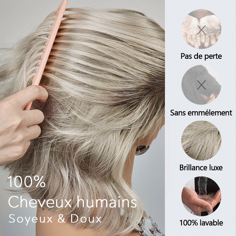 Last 5 Glueless Couleur Blonde Avec Un Brun Clair Subtil 13x4 Bob Perruque Sans Colle