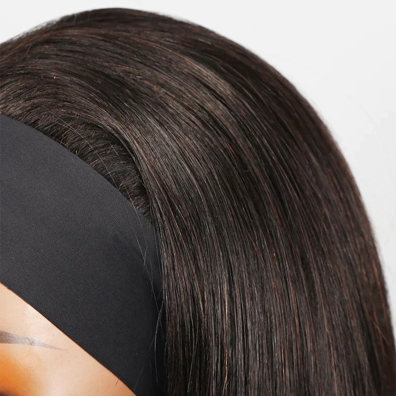 Bandeau Perruque Bob Cheveux Humains Brésiliens Straight - hjweavebeauty
