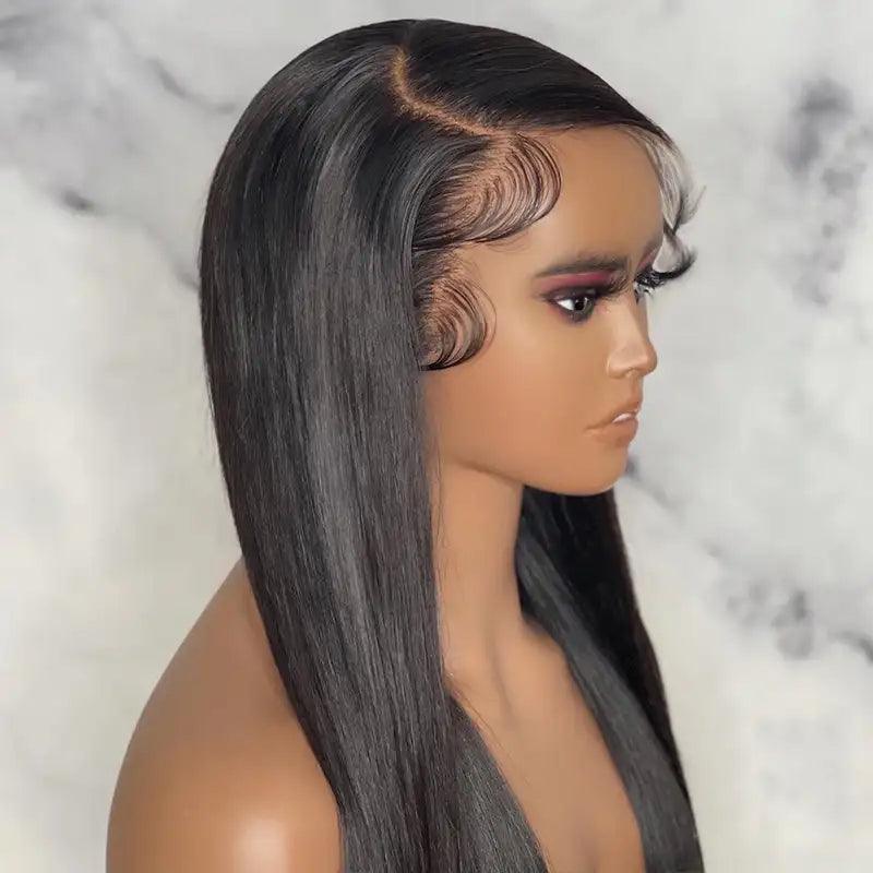 Glueless Bleached Knots Wear Go Lisse Perruque Cheveux Humains - hjweavebeauty