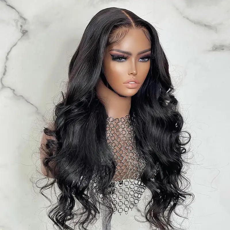 Glueless Bleached Knots Wear Go Ocean Wave Perruque Cheveux Humains - hjweavebeauty