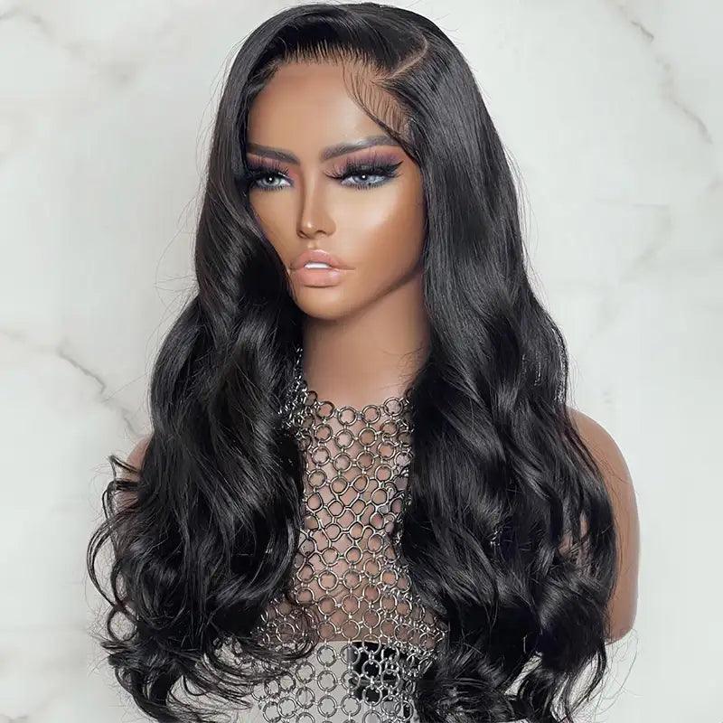 Glueless Bleached Knots Wear Go Ocean Wave Perruque Cheveux Humains - hjweavebeauty