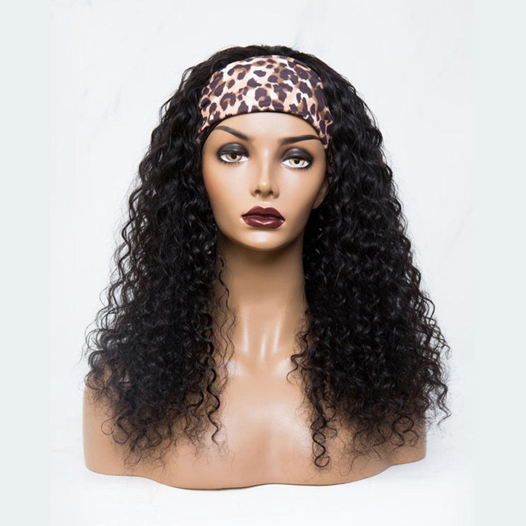 Perruque Bandeau Cheveux Humains Brésiliens Deep Curly - hjweavebeauty