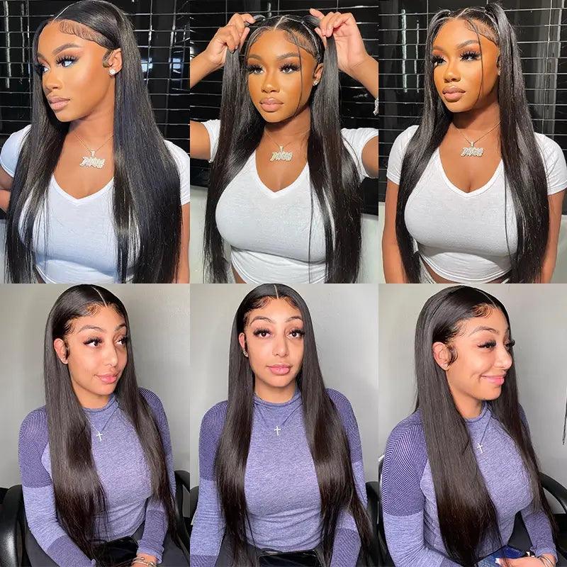 7X5 Glueless Upgraded Bleached Knots Wear Go Lisse Perruque cheveux humains - hjweavebeauty