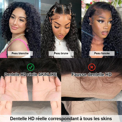 13x4 13x6 HD Lace Front Perruques Cheveux Humains Brésilienne Deep Curly - hjweavebeauty