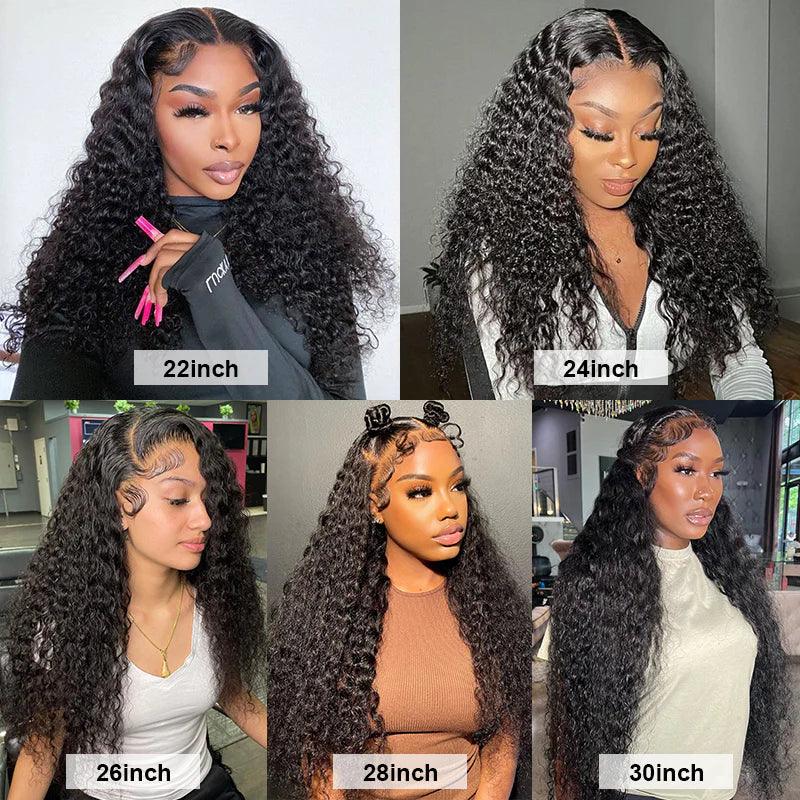 13x4 13x6 HD Lace Front Perruques Cheveux Humains Brésilienne Deep Curly - hjweavebeauty