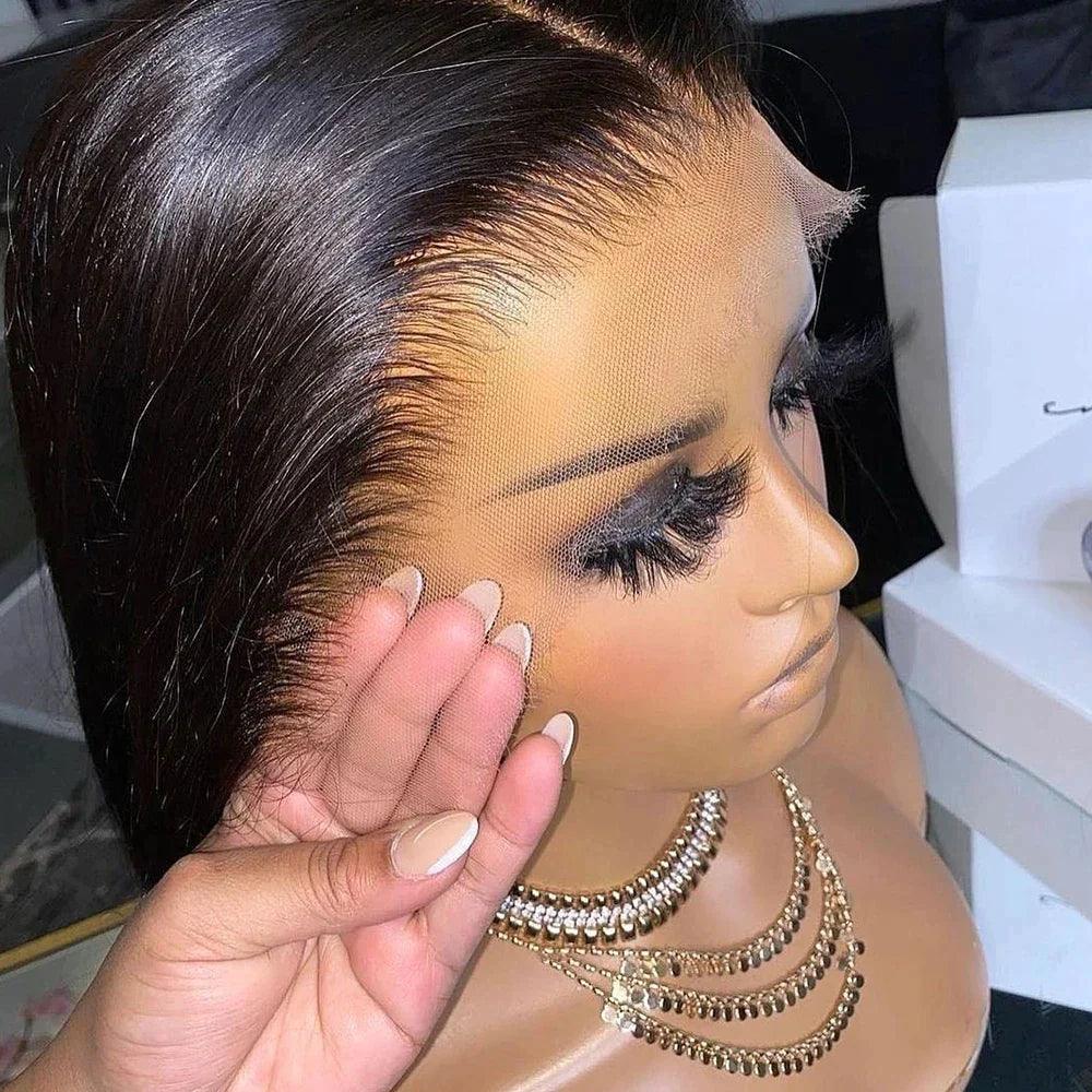 13x4 13x6 HD Lace Front Perruques Cheveux Humains Brésilienne Straight Lisse - hjweavebeauty