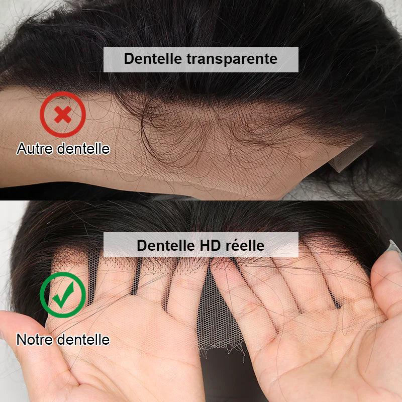 13x4 13x6 HD Lace Front Perruques Cheveux Humains Brésilienne Straight Lisse - hjweavebeauty