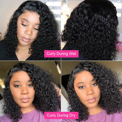 13x4 Bob Perruque En Dentelle Sur Le Devant En Cheveux Humains (Un Paquet Comprend 2 Perruques) - hjweavebeauty