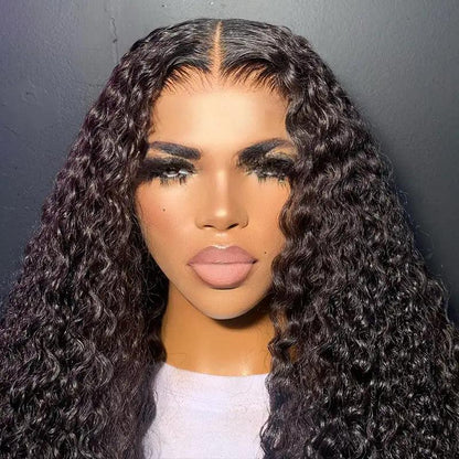 13x4 Dentelle Frontale Bleached Knots Wear Go Deep Bouclé Perruque Cheveux Humains - hjweavebeauty