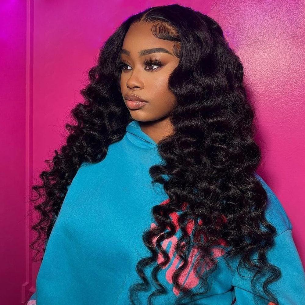 13x4 Lace Front Perruques Cheveux Humains Brésilienne Vague Naturelle Tissage - hjweavebeauty