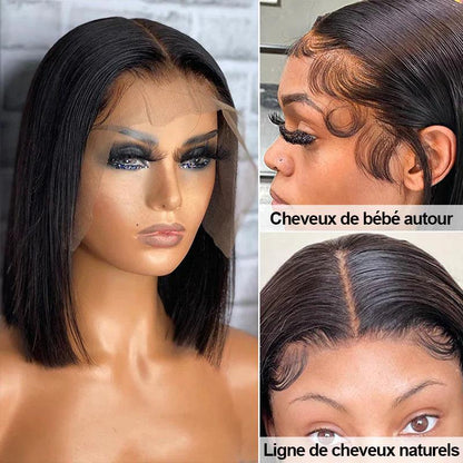 13x4 Perruque Cheveux Humains Brésiliens Solde Perruque Straight Lisse - hjweavebeauty