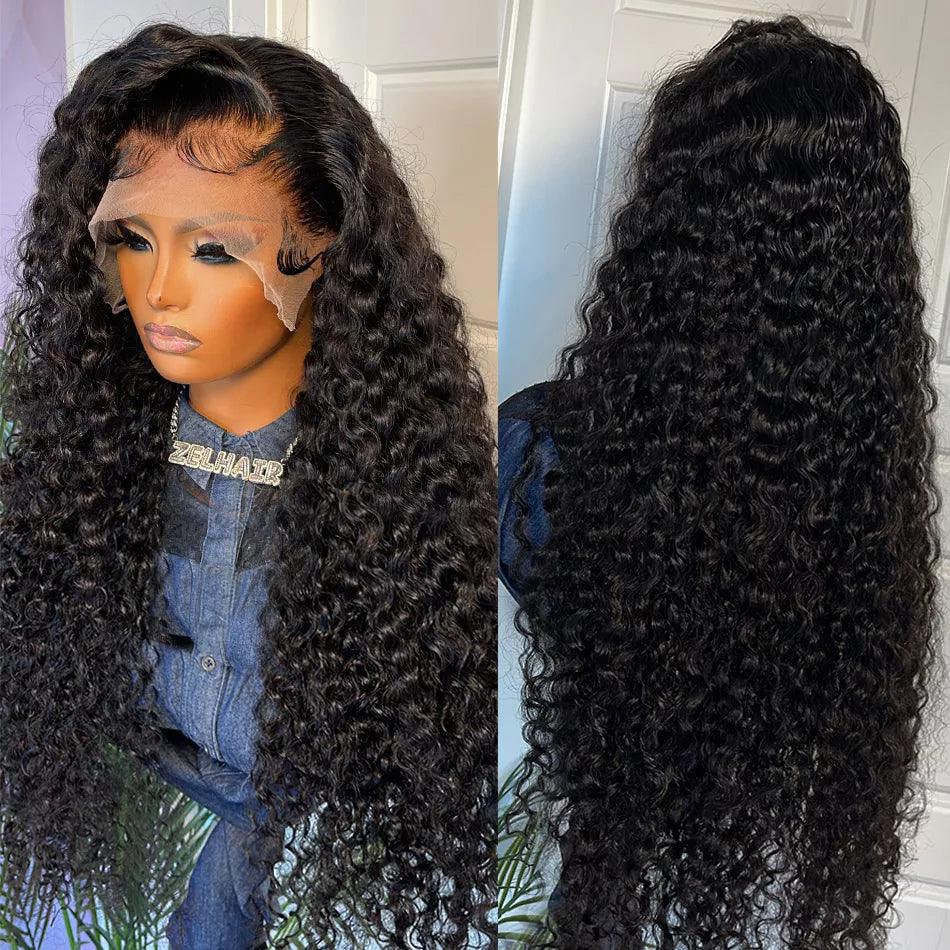 13x6 Lace Front Perruques Cheveux Humains Brésilien Curly Wave - hjweavebeauty