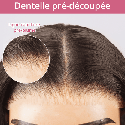9x6 Glueless Luisant Highlight Multi-colore Perruque Sans Colle Straight