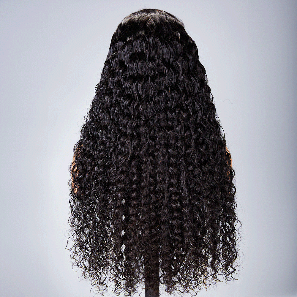 9X6 Pré-pêches Glueless Bleached Knots Wear Go Bouclé Perruque sans colle