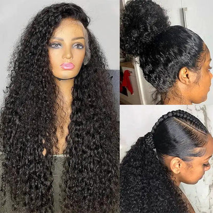 360 Lace Front Human Hair Wigs Brazilian Deep Curly