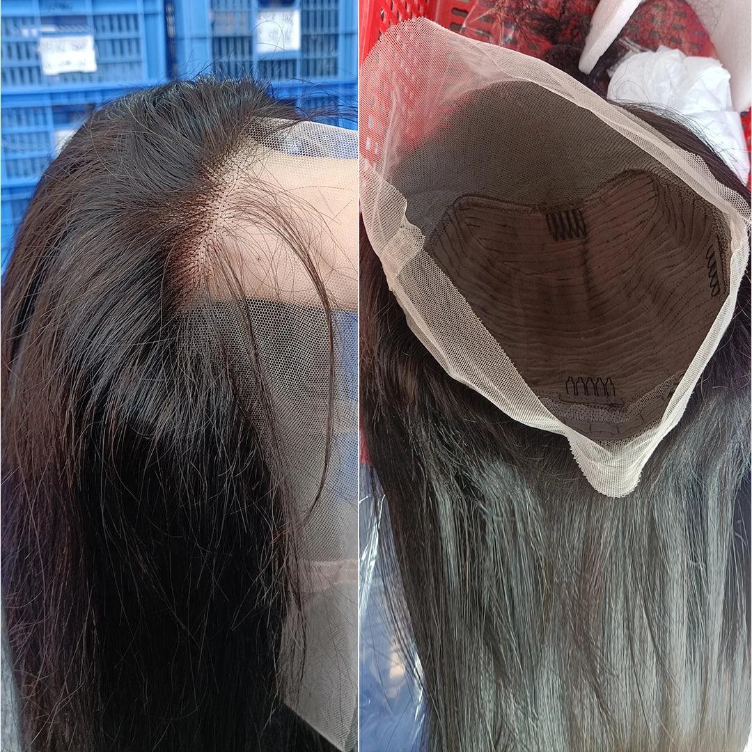 360 Lace Front Perruques Cheveux Humains Brésilienne Lisse - hjweavebeauty