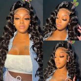 360 Lace Front Perruques Cheveux Humains Brésilienne Natural Wave Tissage - hjweavebeauty