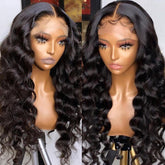 360 Lace Front Perruques Cheveux Humains Brésilienne Natural Wave Tissage - hjweavebeauty