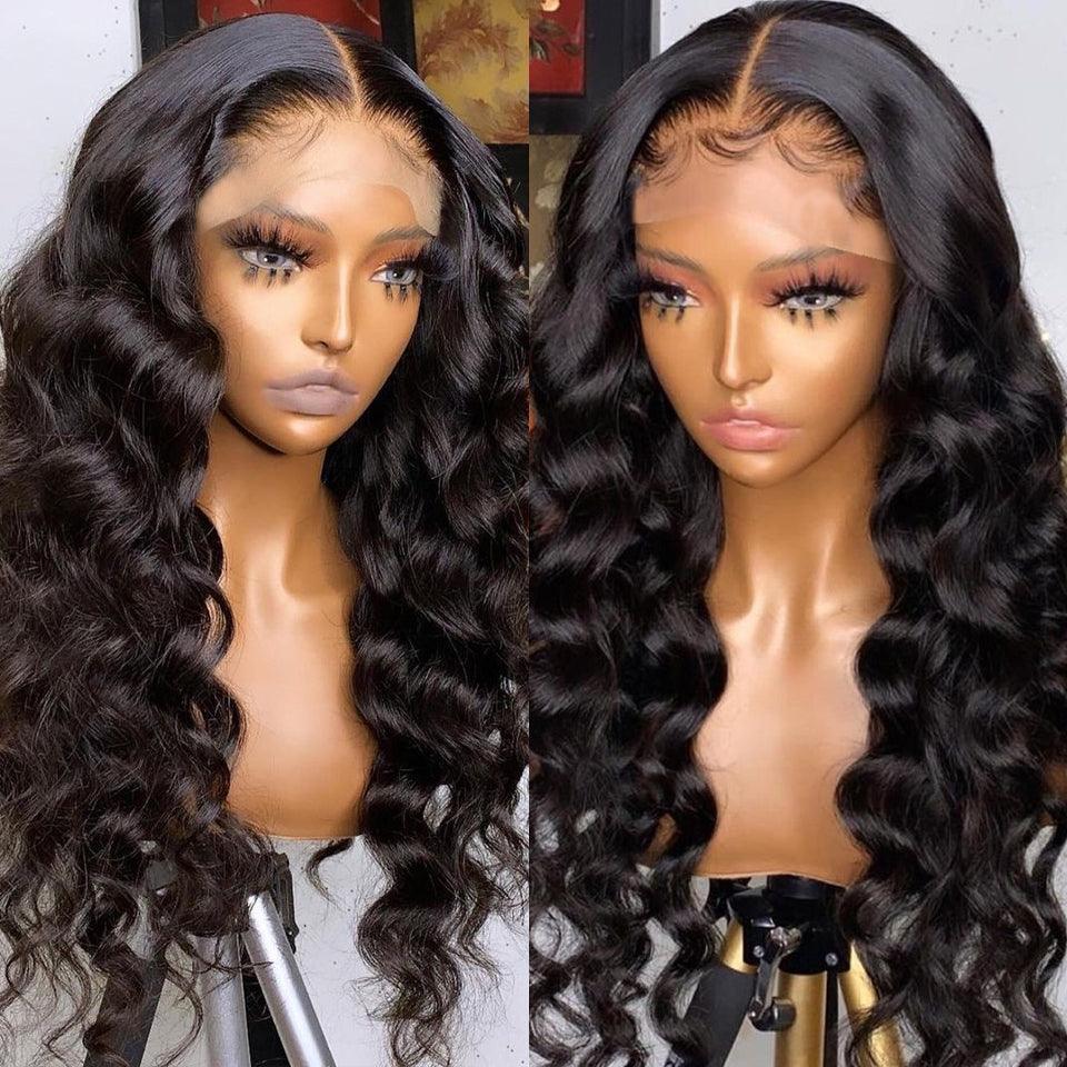 360 Lace Front Perruques Cheveux Humains Brésilienne Natural Wave Tissage - hjweavebeauty