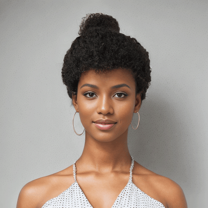 13x4 Glueless Kinky Curly Perruque Sans Colle  Frontale Wig 2 Styles
