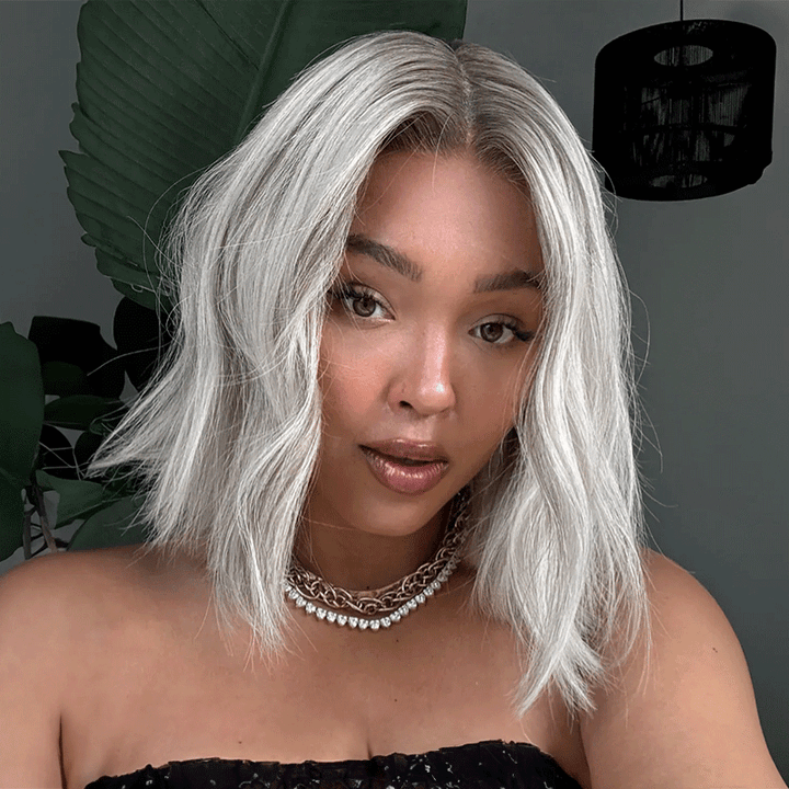 Last 5 Glueless Couleur Blonde Avec Un Brun Clair Subtil 13x4 Bob Perruque Sans Colle