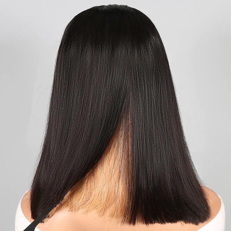 4x4 Coloré Perruque Brésilienne Straight Bob Cheveux Humains - hjweavebeauty