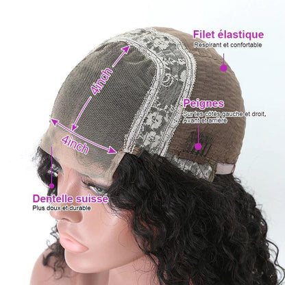 4x4 Perruques Cheveux Humains Lace Closure Brésilien Body Wave Tissage - hjweavebeauty