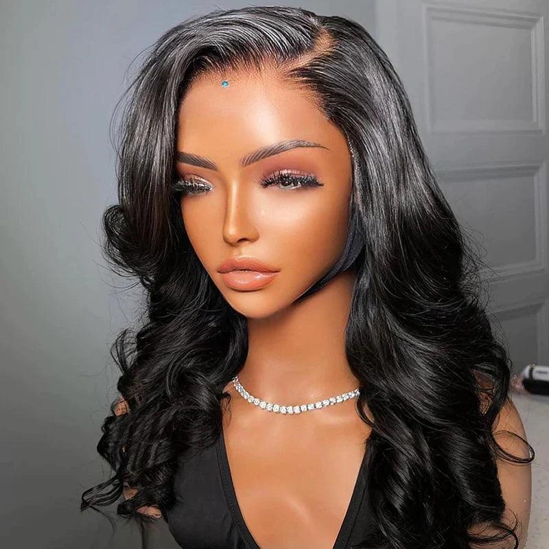 5X5 Glueless Perruque Sans Colle Wear Go Cheveux Humains Brésilien Body Wave Tissage - hjweavebeauty